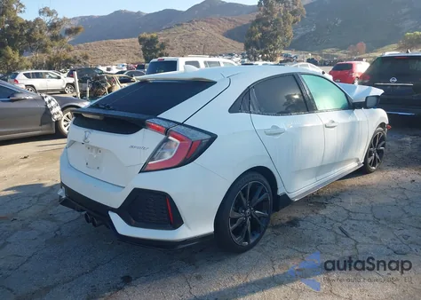 2018 Honda Civic Sport from USA, damaged, VIN SHHFK7G40JU203350